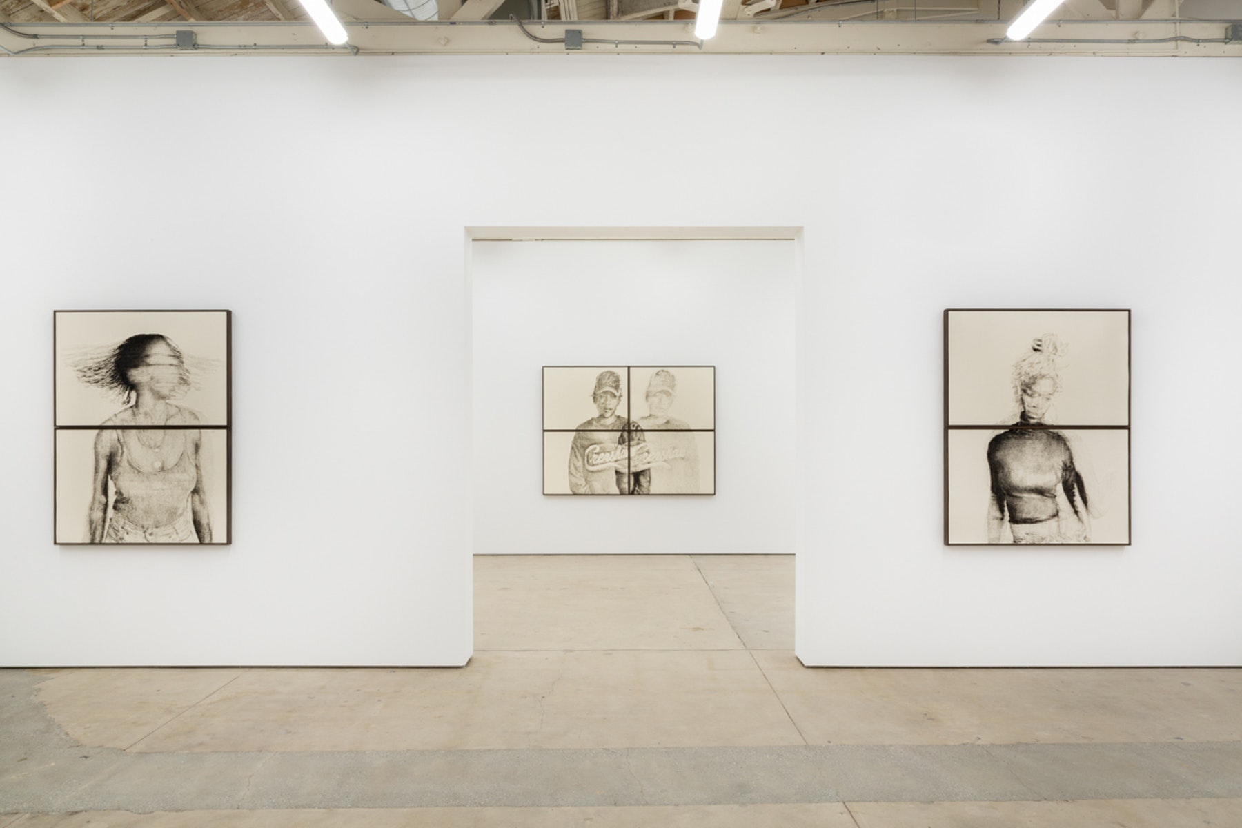 Installation view of Blur in the Interest of Precision by Kenturah Davis at Matthew Brown, Los Angeles. 26 January - 2 March 2019. Courtesy of the Artist and Matthew Brown, Los Angeles.