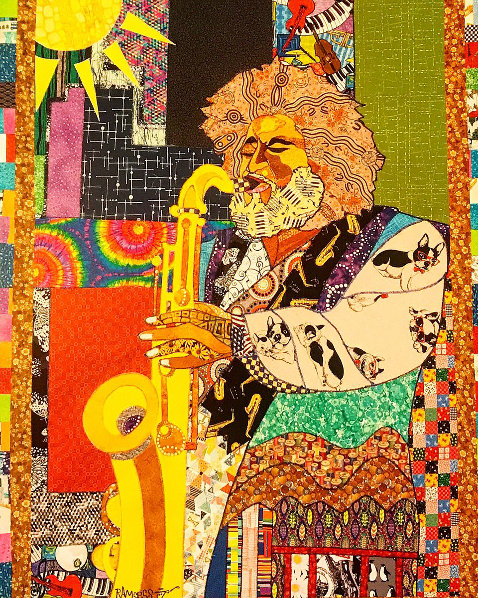 Ramsess, Kamasi Washington, 2017. Fabric.