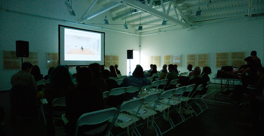 Artist Talk: Jennie C. Jones at Art + Practice. Los Angeles. May 28, 2015. Photo by Elon Schoenholz.