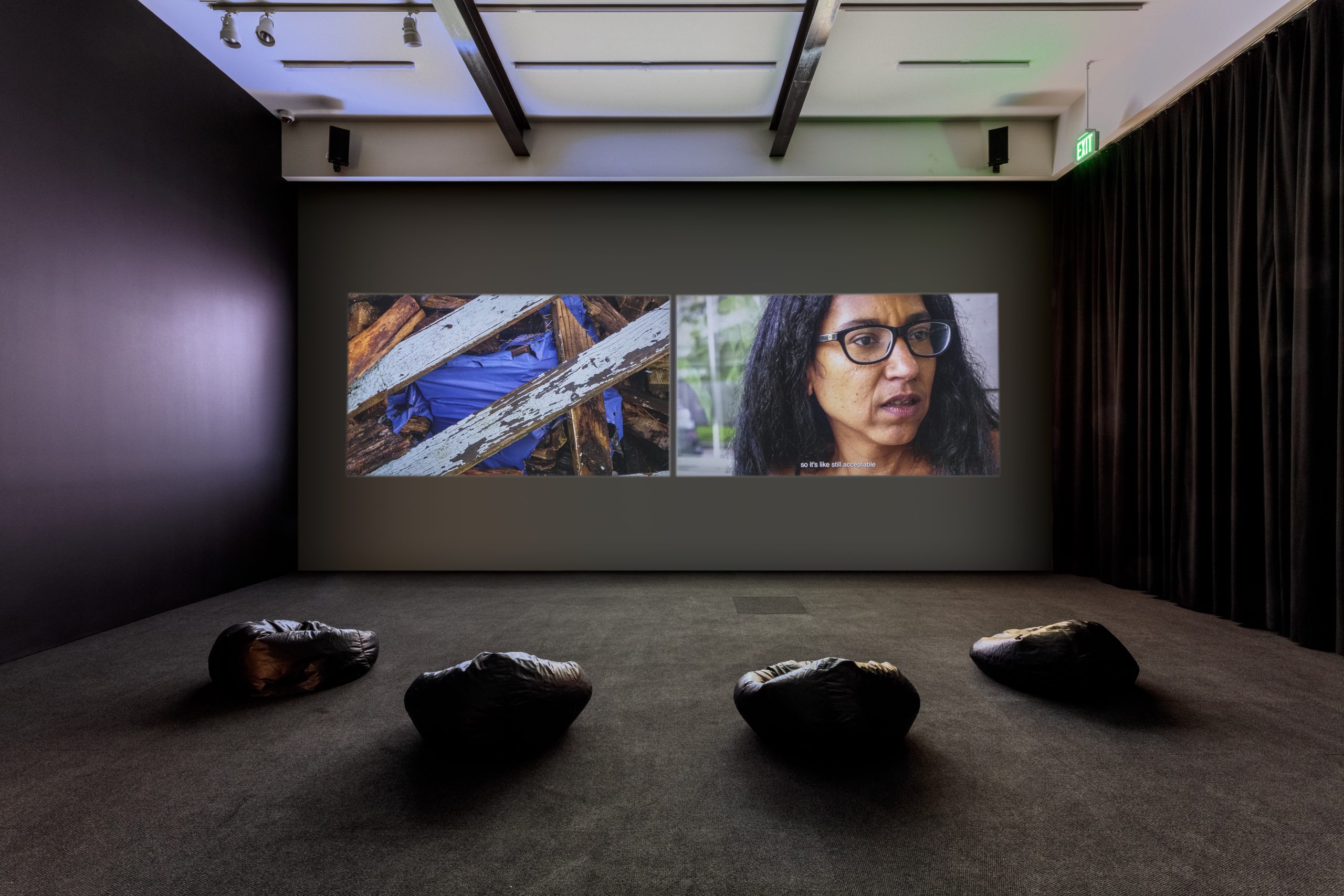 Installation view of 